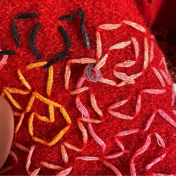 Sigrid Olsen Sport jacket, size 3X, 100% Shetland wool, red - Picture 3 of 10